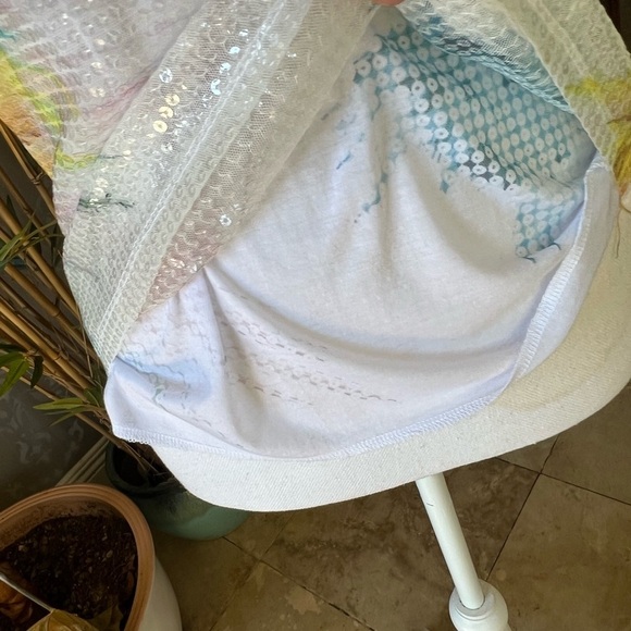 Only nine ladies tank top sequin sleeveless. NWOT. fully line medium petite - Picture 6 of 16